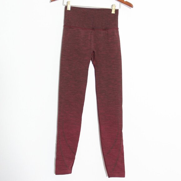 Lululemon Ready To Run Tight Leggings *Evanescent 26" Star Ruby / Black Satin 4 - Picture 2 of 10